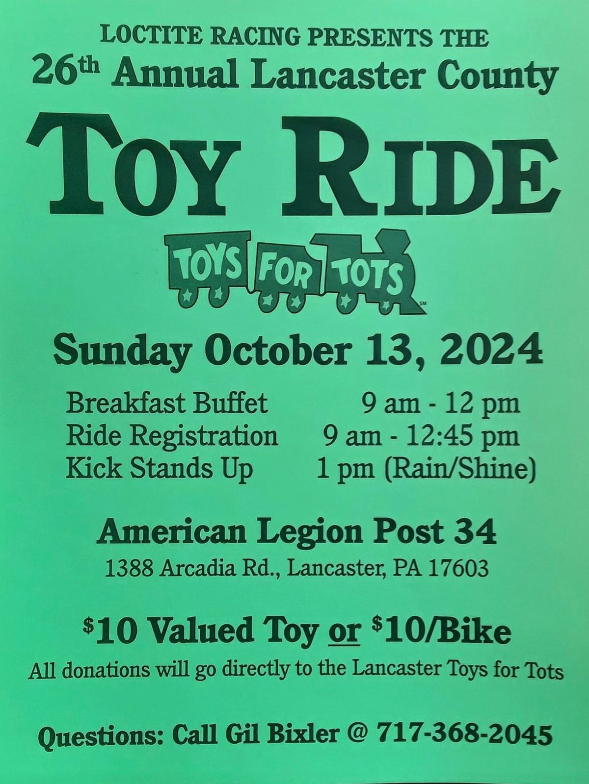 Lancaster County Toy Ride