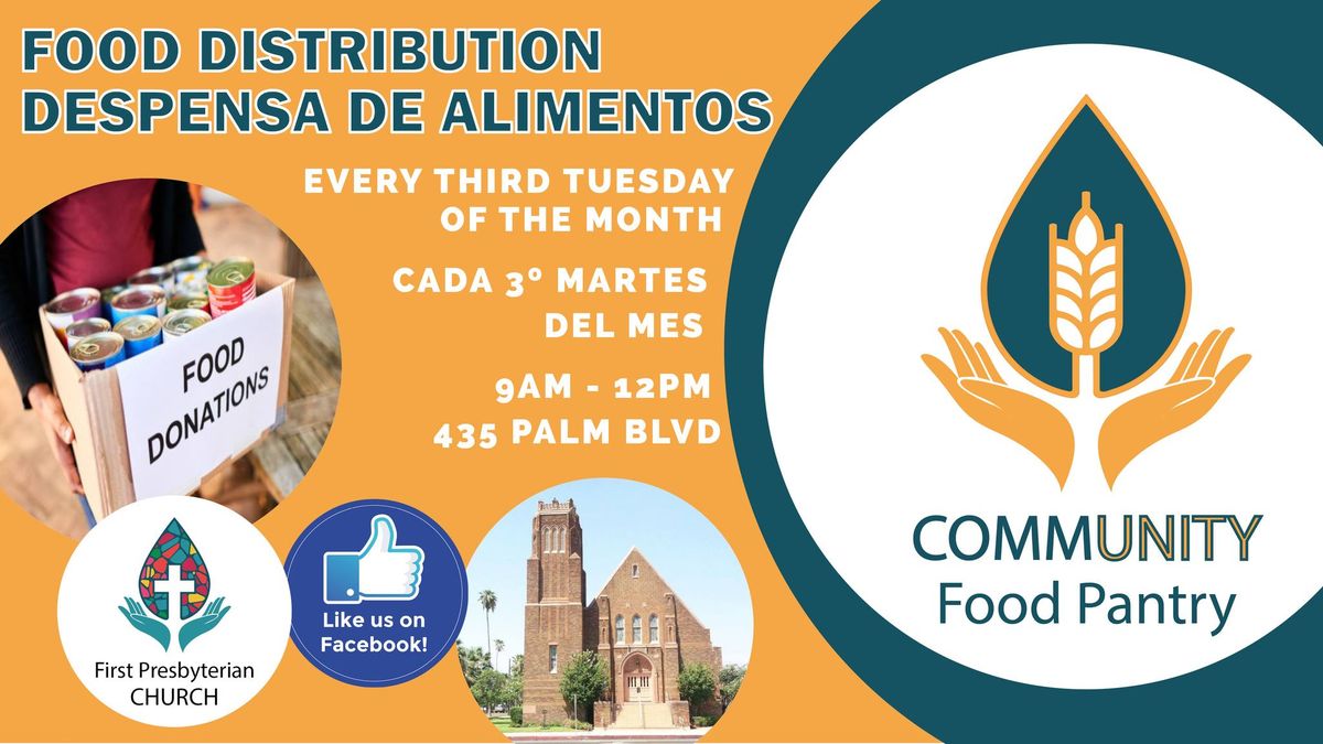 CommUNITY Food Pantry Food Distribution - Despensa de Alimentos