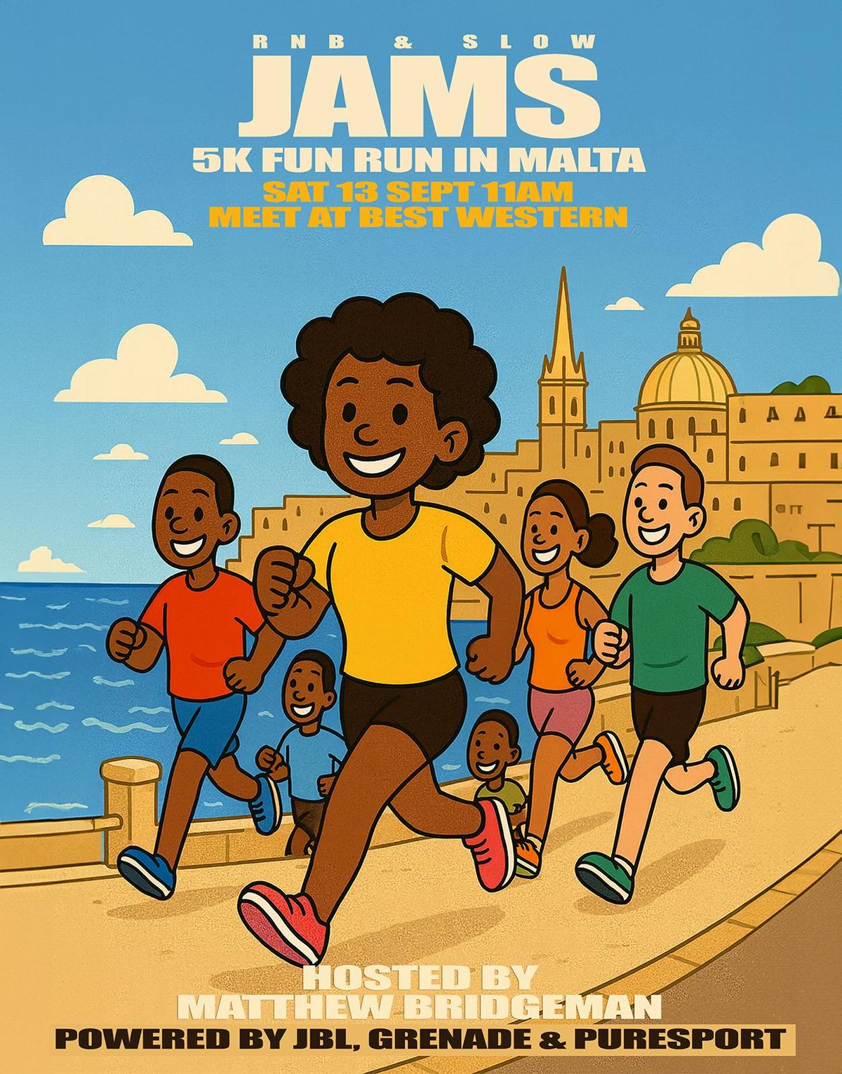 RnB & Slow Jams Malta 2025 \u2708\ufe0f 5K FUN RUN (FREE)