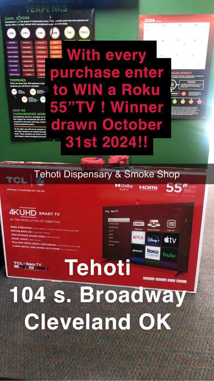 Tehoti Dispensary & SMOKE SHOP Giveaway