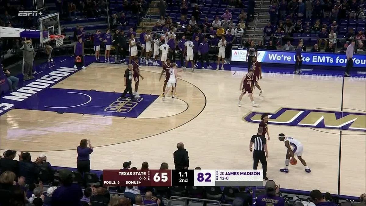 James Madison Dukes at Texas State Bobcats Mens Basketball