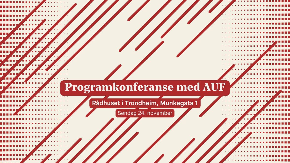 Programkonferanse!