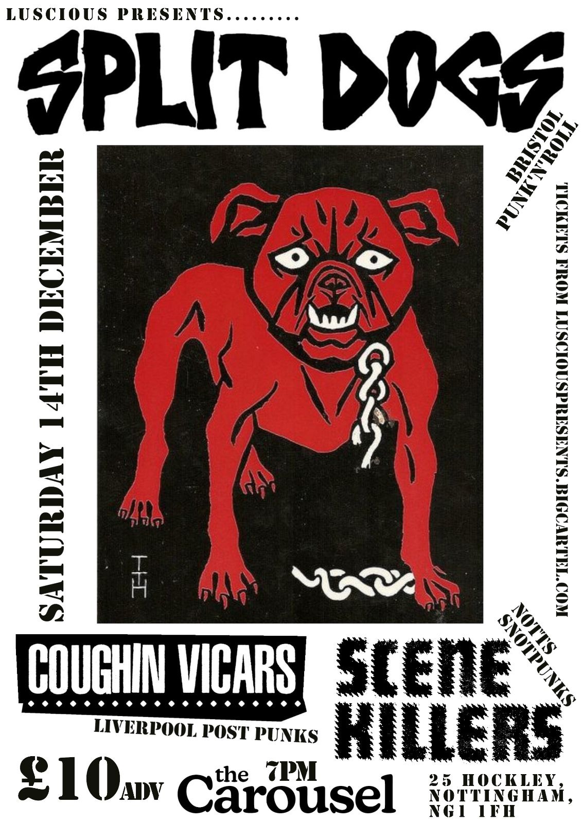 Split Dogs, Coughin Vicars, Scene Killers @ The Carousel