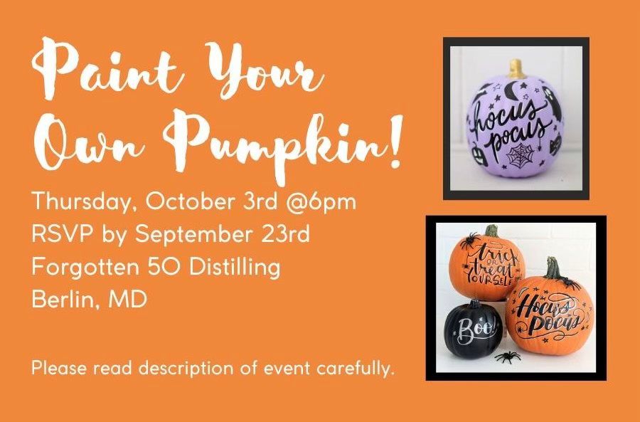 Paint Your Own Pumpkin!