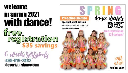 Spring Preschool Combo Dance Class Desert Star Dance Chandler 10 April 2021