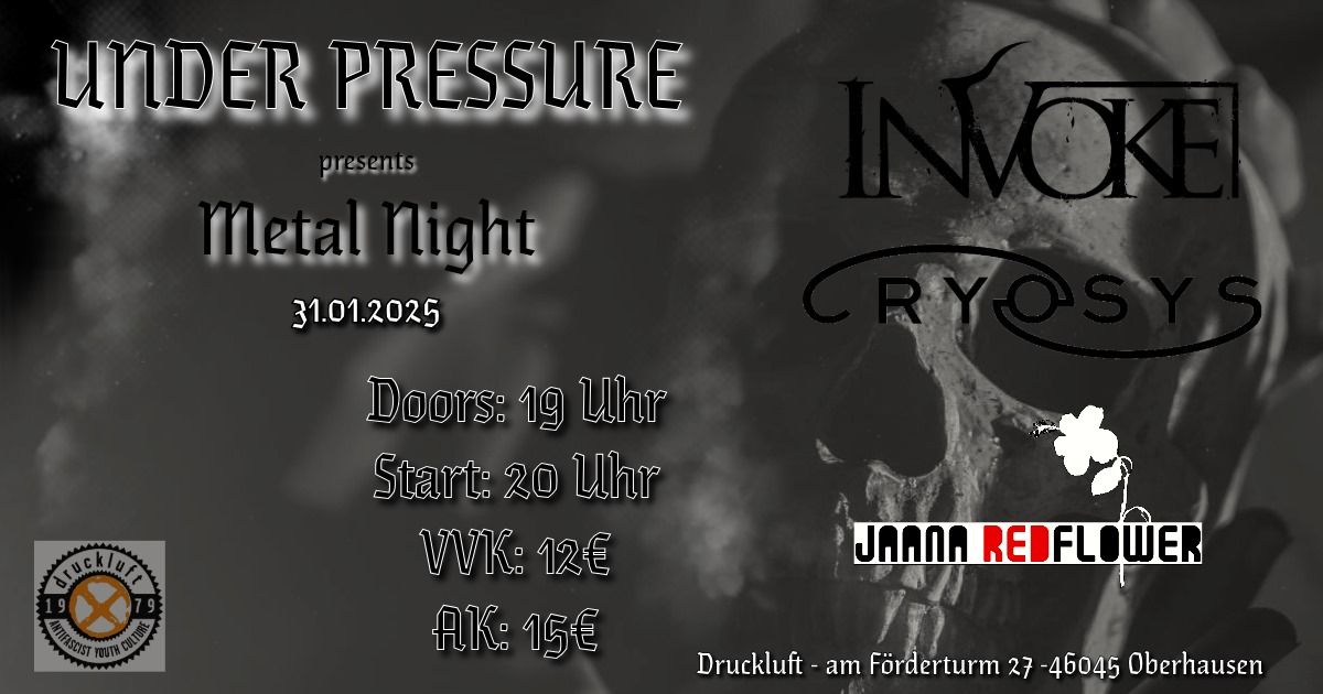 Under Pressure: die Metal-Nacht im Druckluft