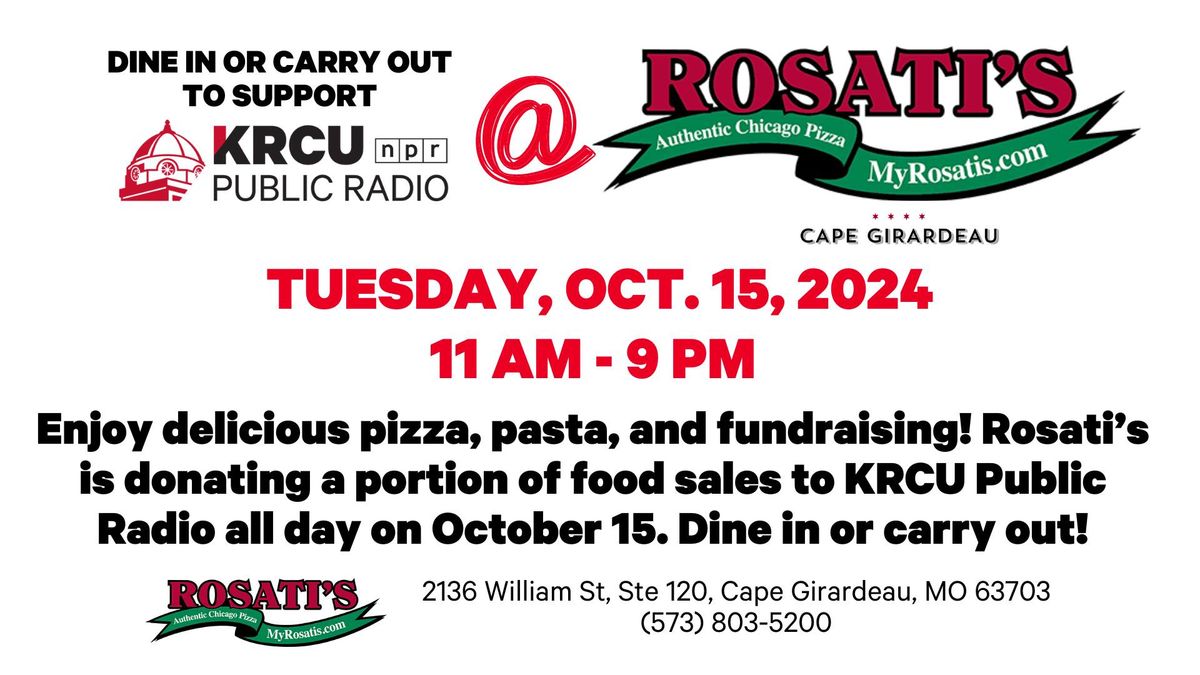 KRCU Fundraiser at Rosati's 