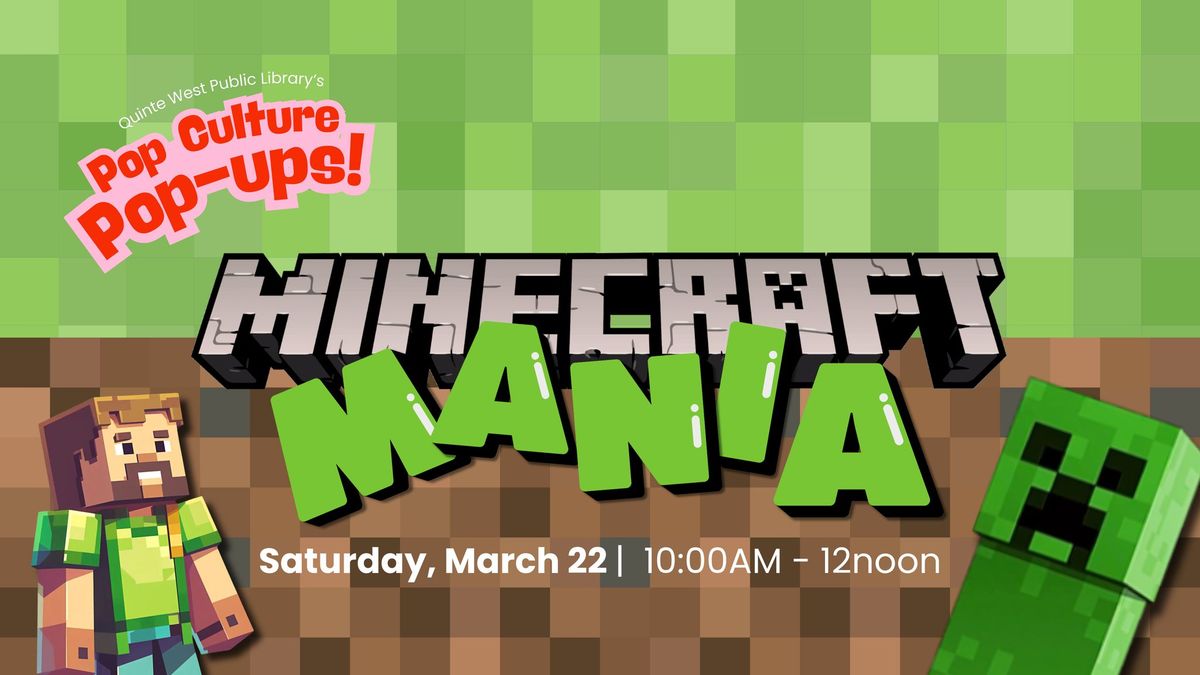 Pop Culture Pop-Ups: Minecraft Mania