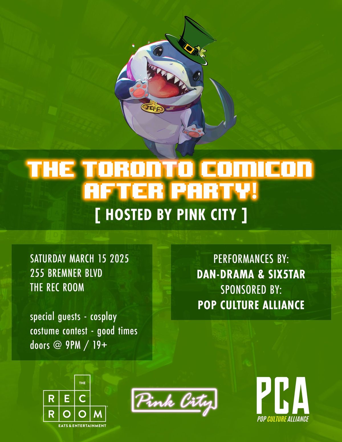 The Toronto Comicon After Party! (Hosted by Pink City)