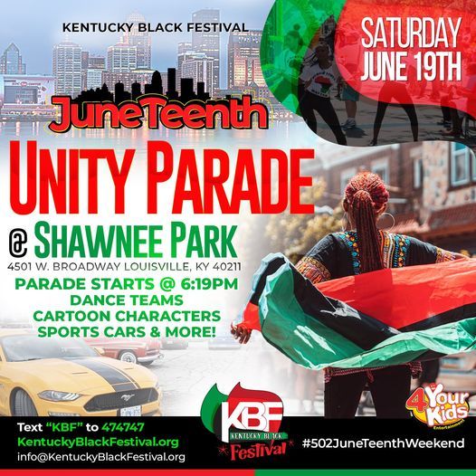 JuneTeenth Unity Parade, Shawnee Park Rd, Louisville, KY 40211, United ...