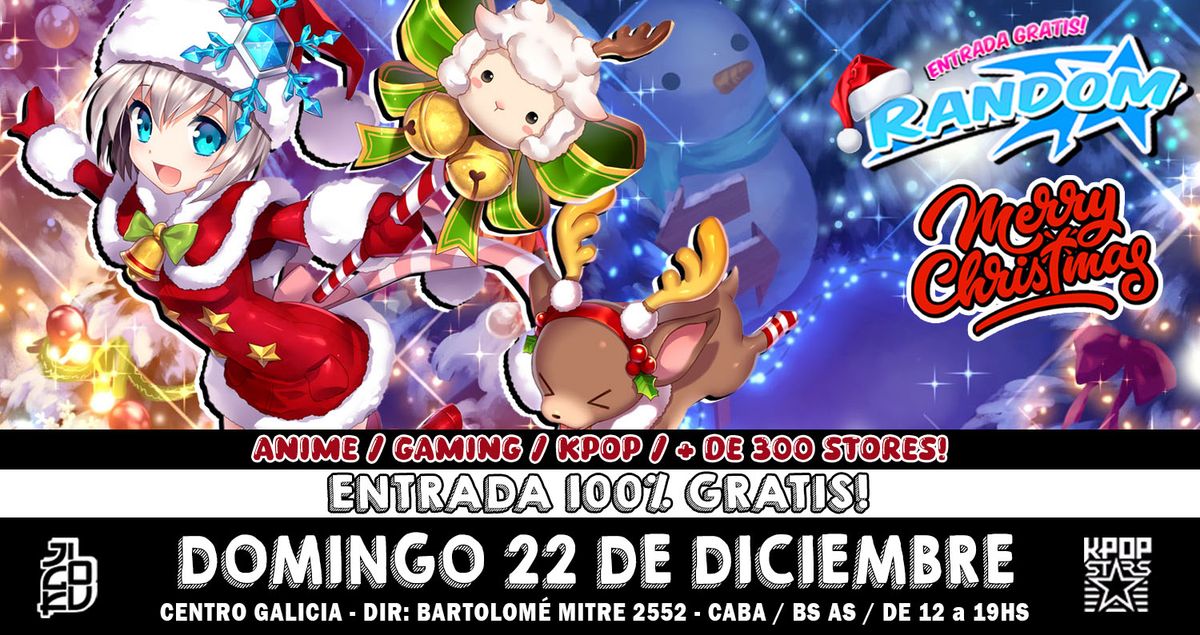 RANDOM GRATUITA 22\/12 Especial Navidad - en el Centro Galicia CABA