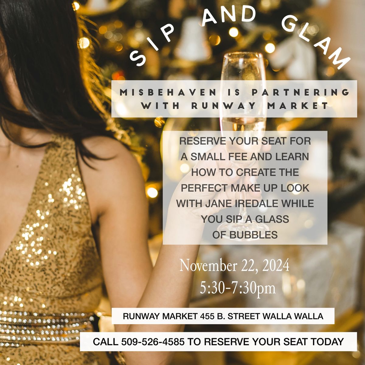 Sip and Glam at Runway Market 