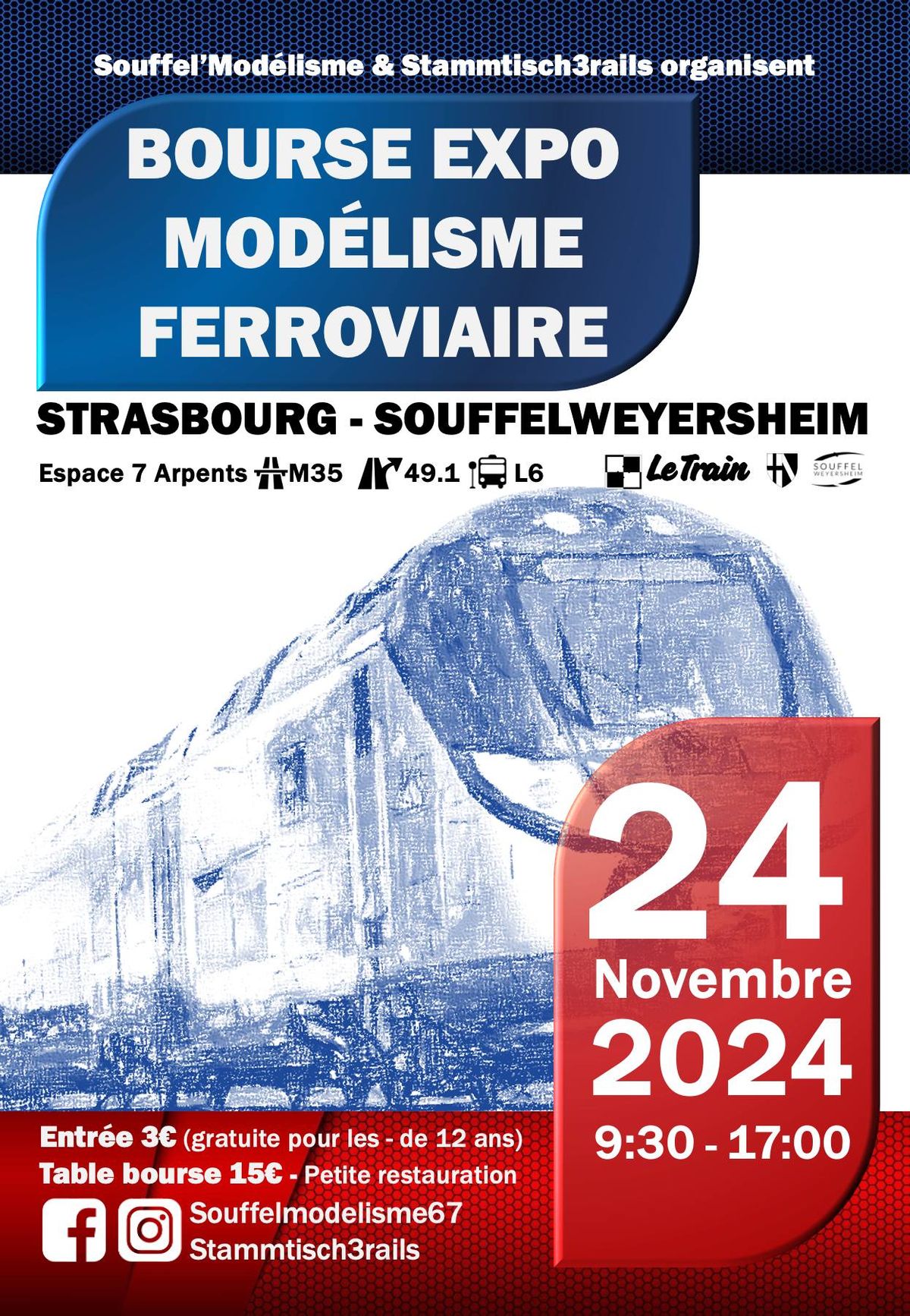 Bourse Expo mod\u00e9lisme ferroviaire Strasbourg Souffelweyersheim