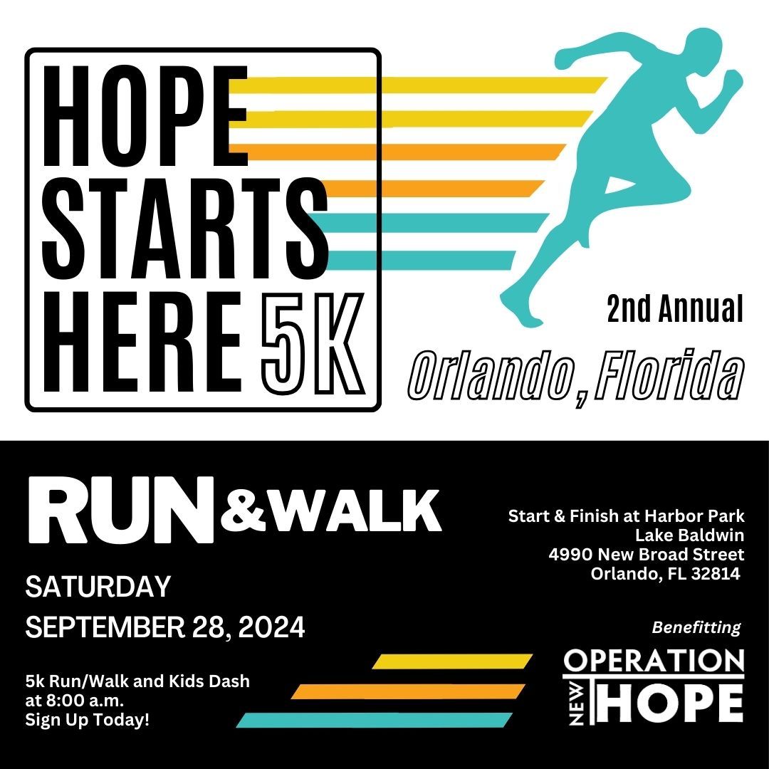 Hope Starts Here 5k-Orlando