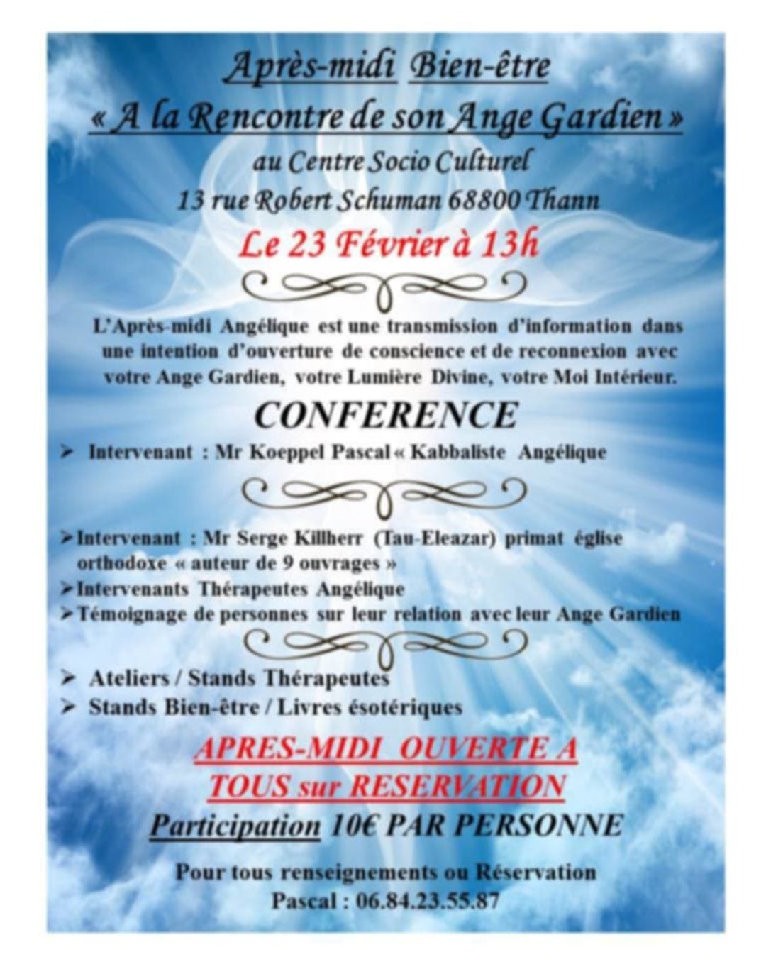 Conf\u00e9rence Bien-\u00catre " A la rencontre de son Ange Gardien"