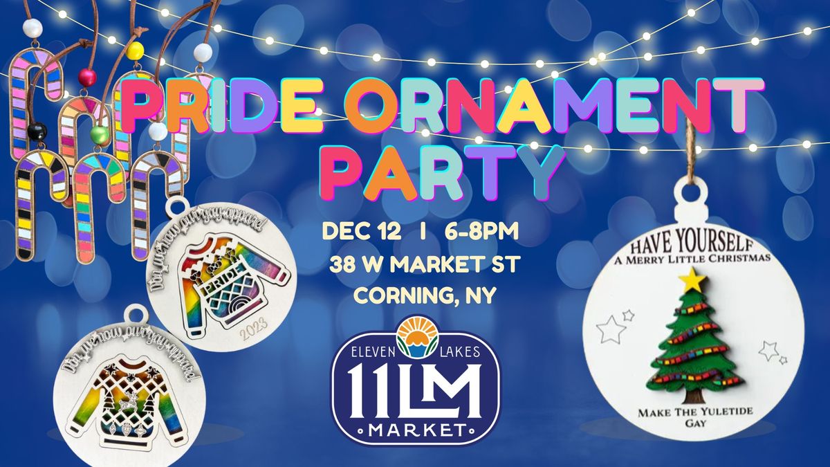 Pride Christmas Ornament Party