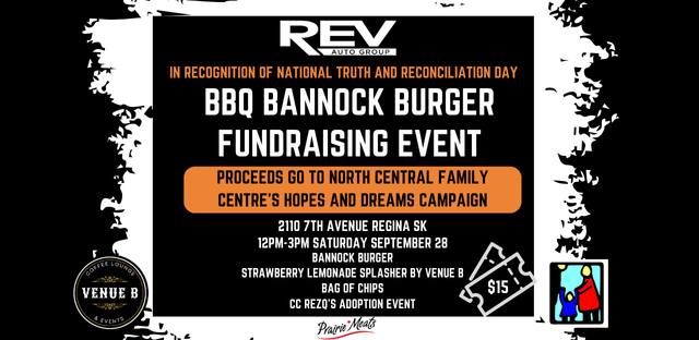 Bannock Burger BBQ Fundraiser at Rev Auto Group