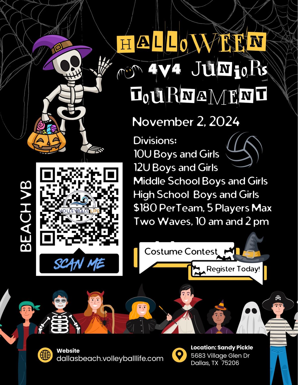 Halloween 4v4 Beach Volleyball Tournament 