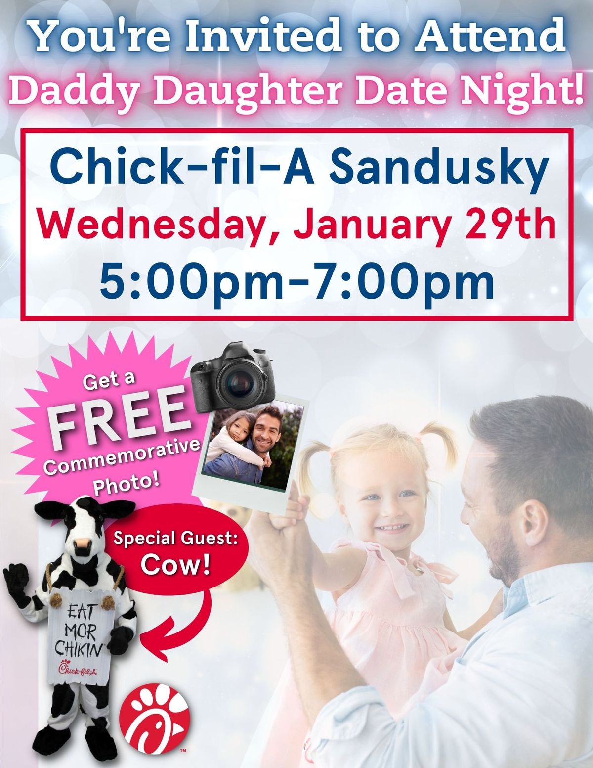 Daddy Daughter Date Night at Chick-fil-A Sandusky