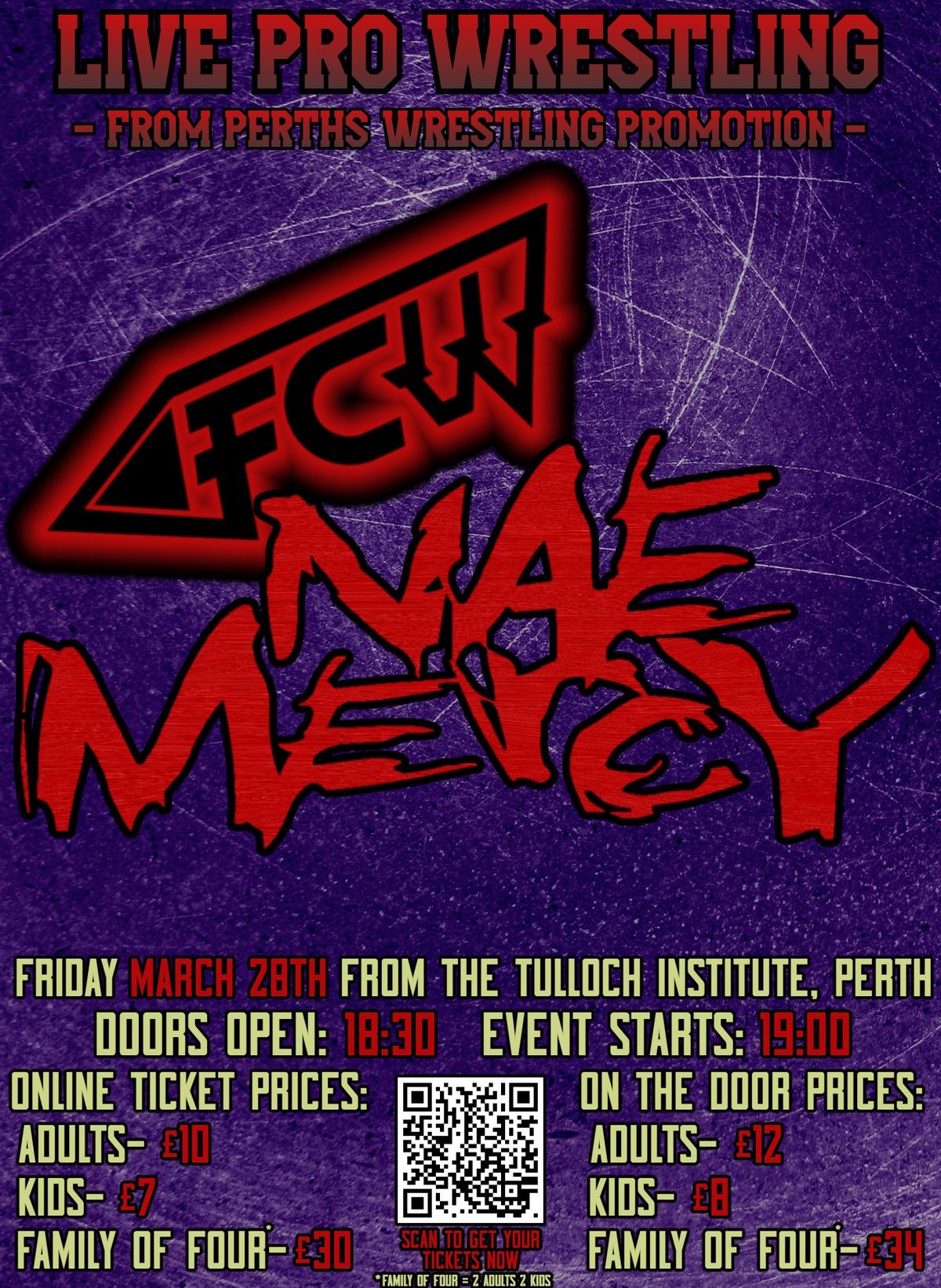 FCW NAE MERCY - Live Wrestling in Perth!