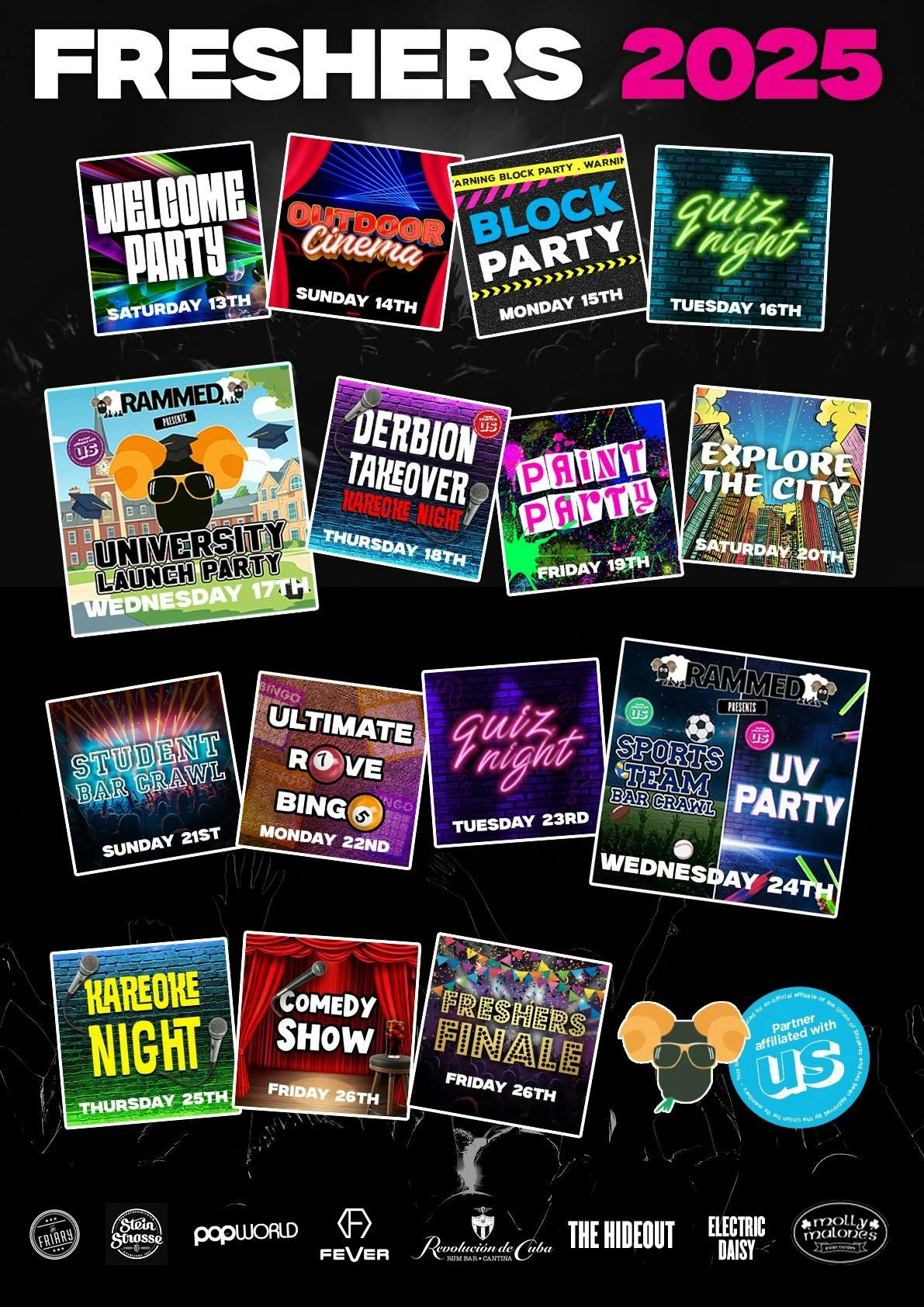 DERBY FRESHERS WRISTBAND 2025 \u2013 YOUR OFFICIAL PASS TO THE BIGGEST WEEK OF YOUR LIFE!