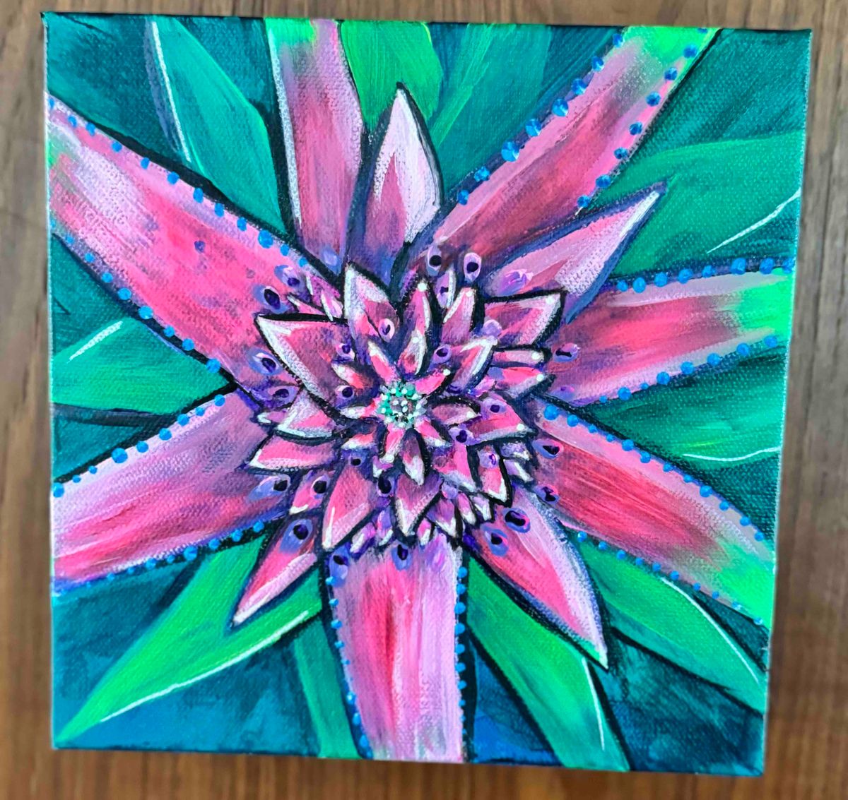 Pineapple Flower Painting Class
