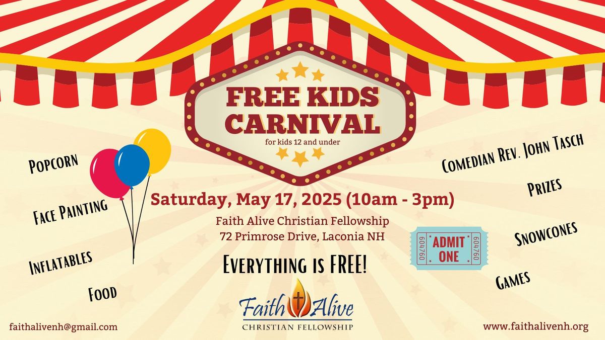 Free Kids Carnival (kids 12 and under)