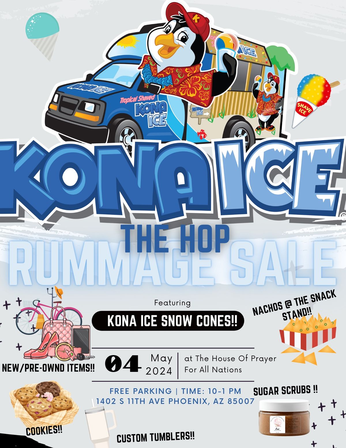 HOP Rummage Sale and Kona Ice