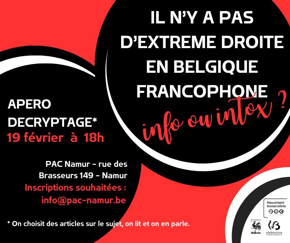 Ap\u00e9ro-d\u00e9cryptage : "Pas d'extr\u00eame droite en Belgique francophone", info ou intox ?