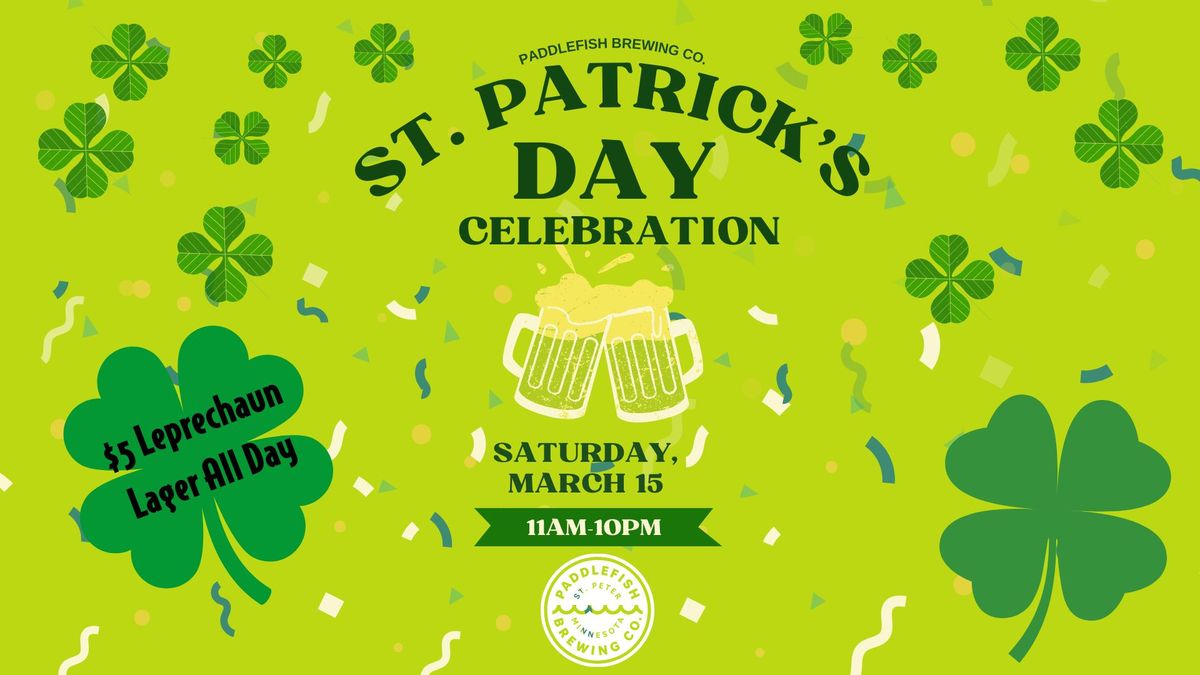 \ud83c\udf40 St. Patrick's Day Celebration @ Paddlefish Brewing