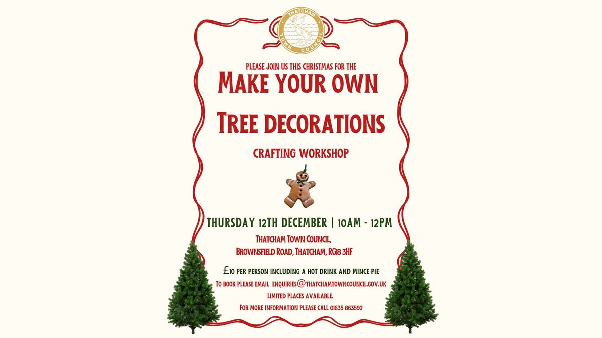 Make your own tree decorations workshop