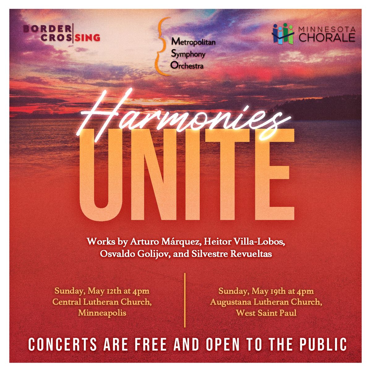 Free Concert: Harmonies Unite with the MSO & Border CrosSing