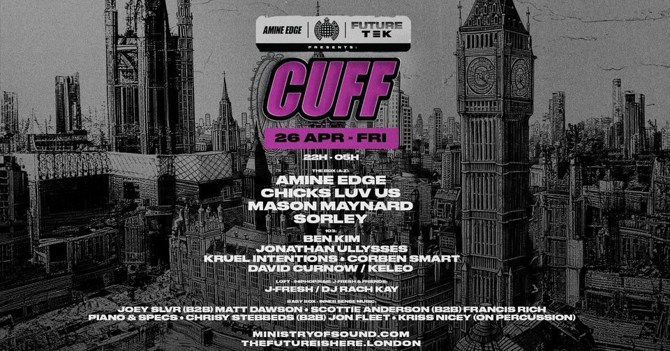 TEK x CUFF Presents: Amine Edge, Chicks Luv Us, Sorley & Special Guest: Mason Maynard