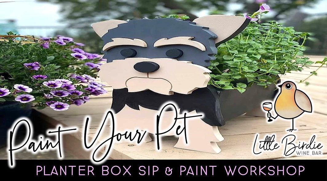 Paint YOUR Pet Planter Box | Sip & Paint Workshop (11\/23 @ 1:00pm)