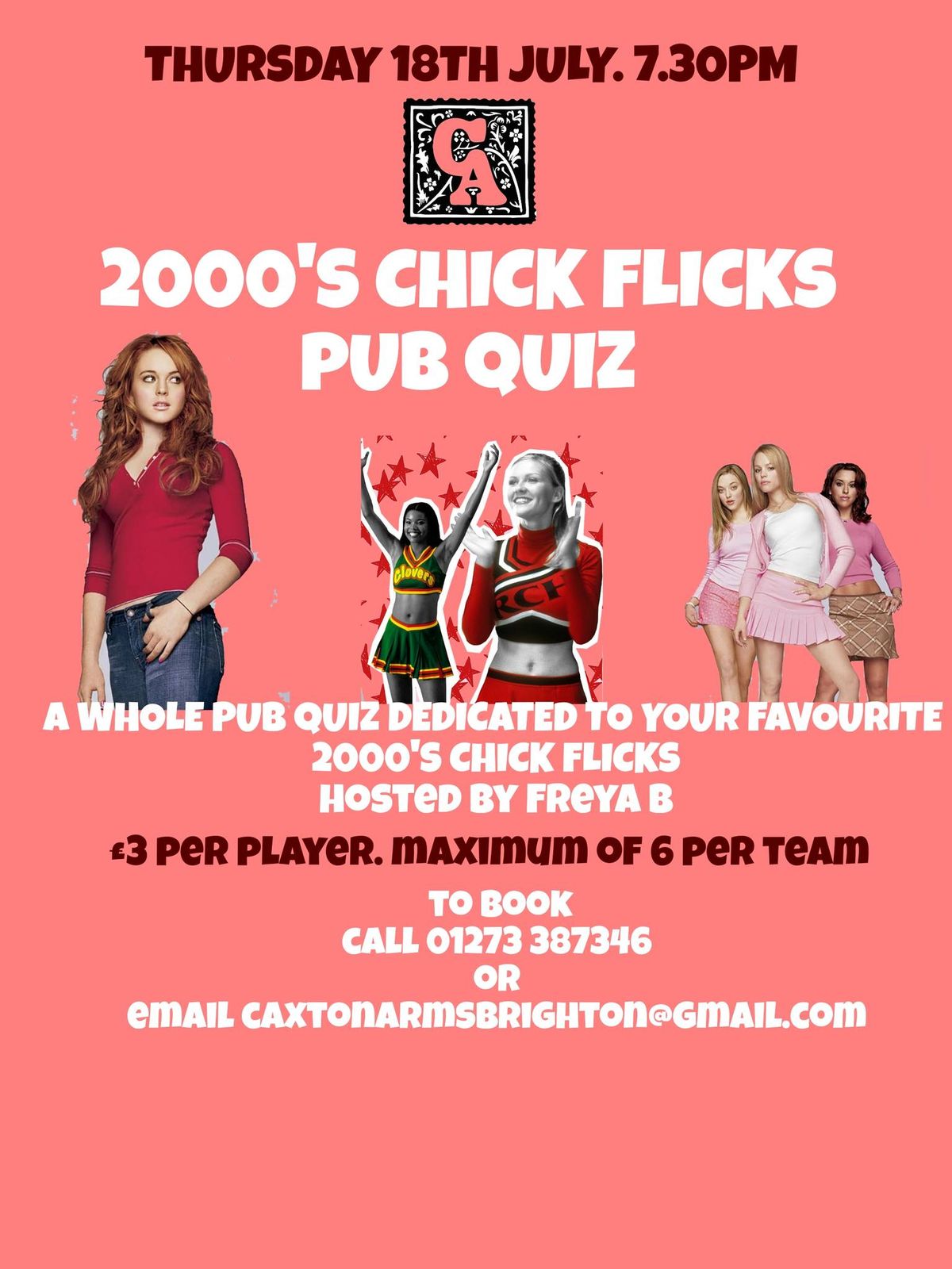 2000s Chick Flick Pub Quiz