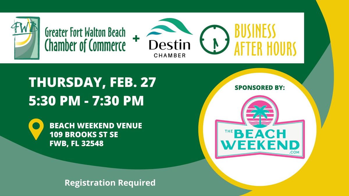 Business After Hours sponsored by Beach Weekend Venue