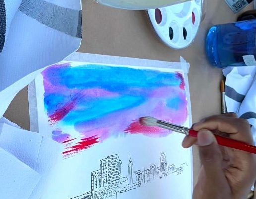 Brush the Skyline \u2013 Watercolors and Brews Workshop