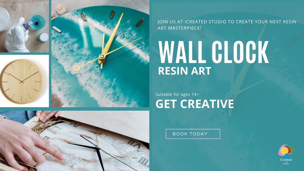Wall Clock - Resin Art Workshop