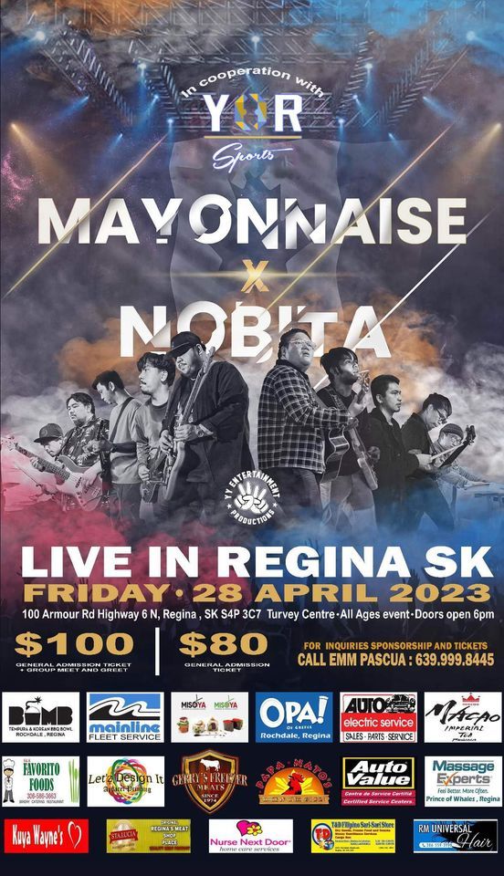 MAYONNAISE X NOBITA LIVE IN REGINA SASKATCHEWAN 