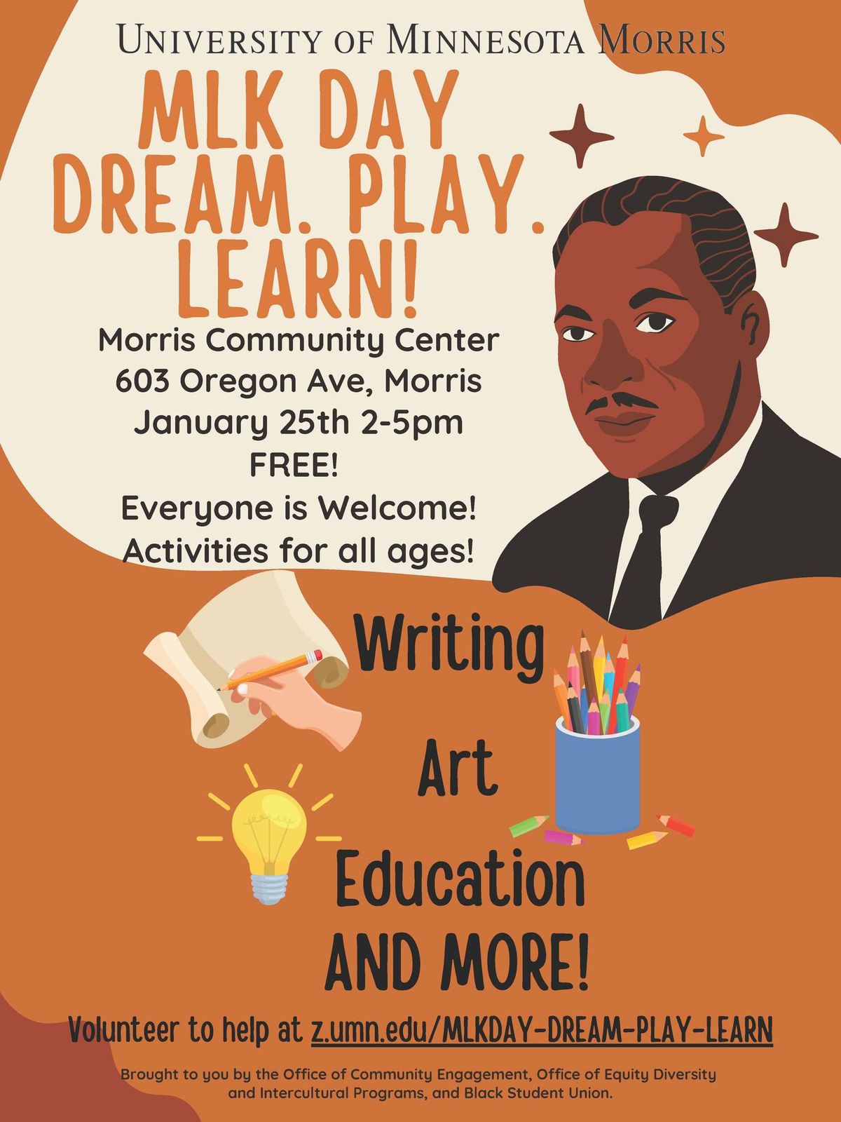 MLK Day Dream. Play. Learn 