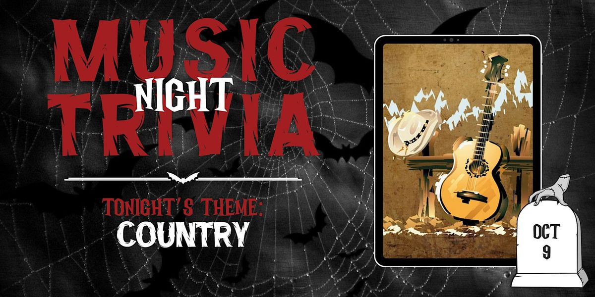 Country | Music Trivia @ Third Rail Nightmare on Mainstreet