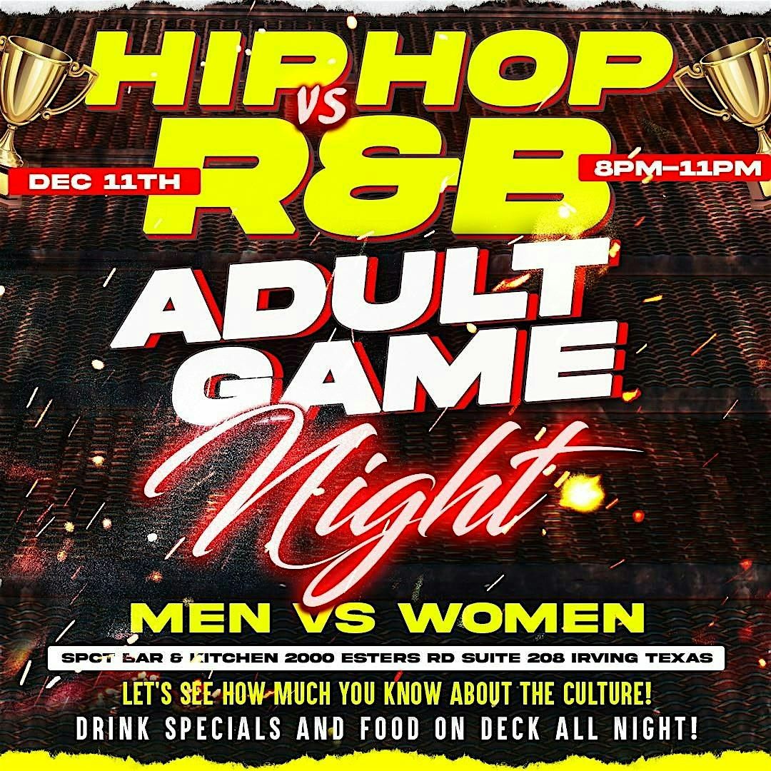 Hip Hop vs R&B Adult Game Night!
