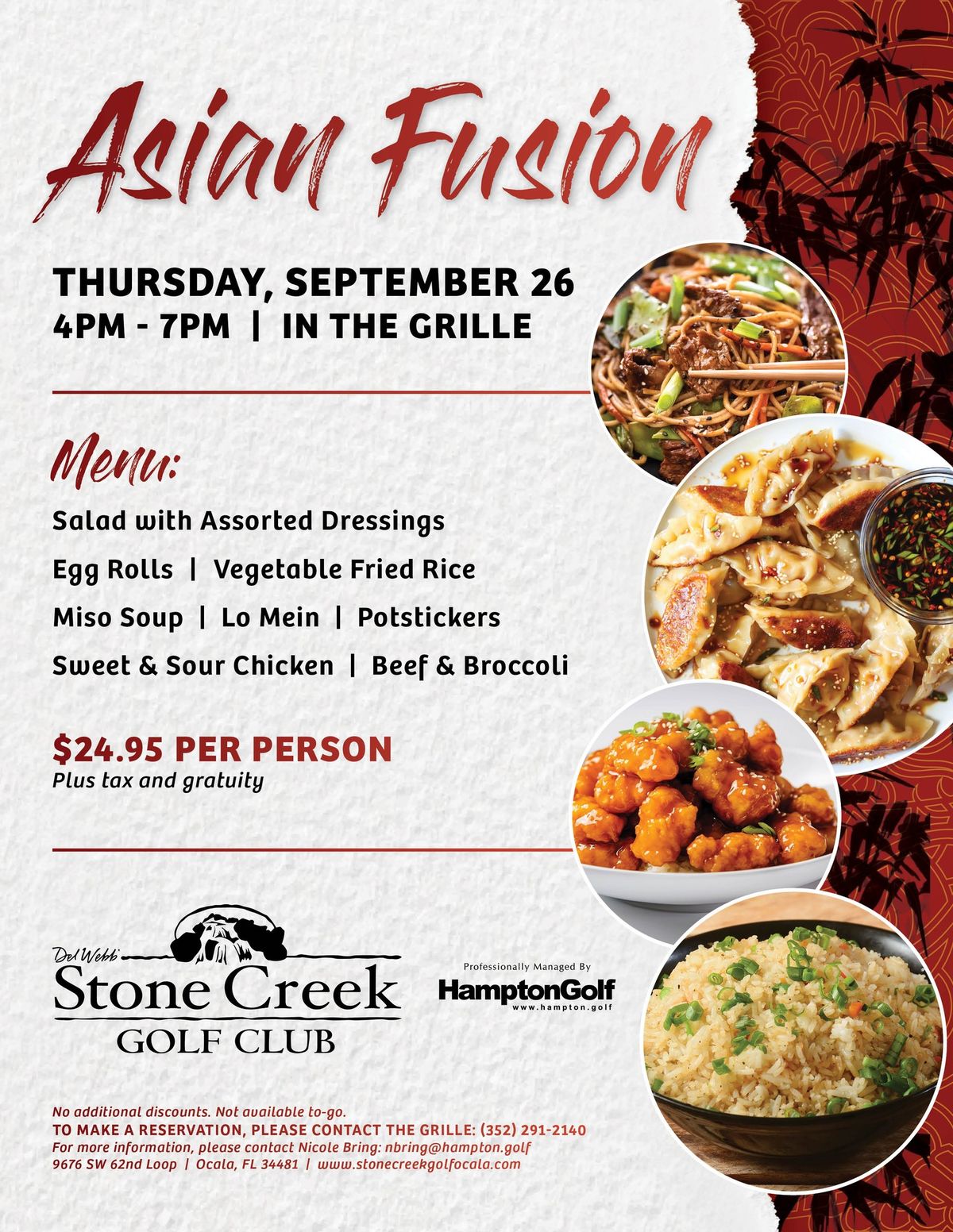 Asian Fusion Night