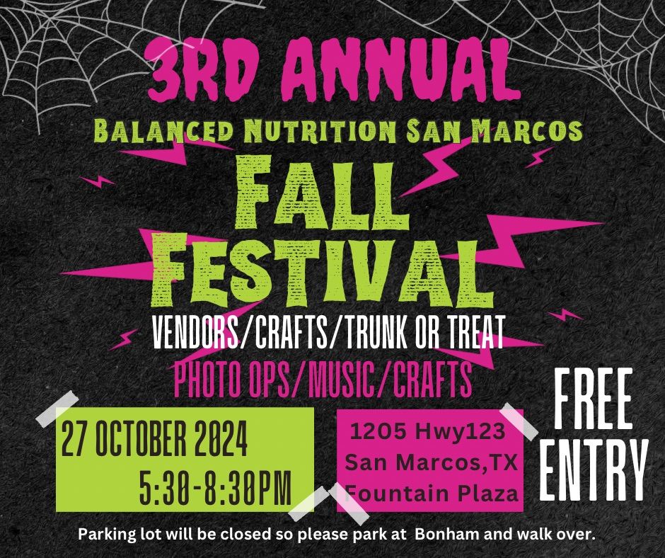 3rd Annual Fall Festival 