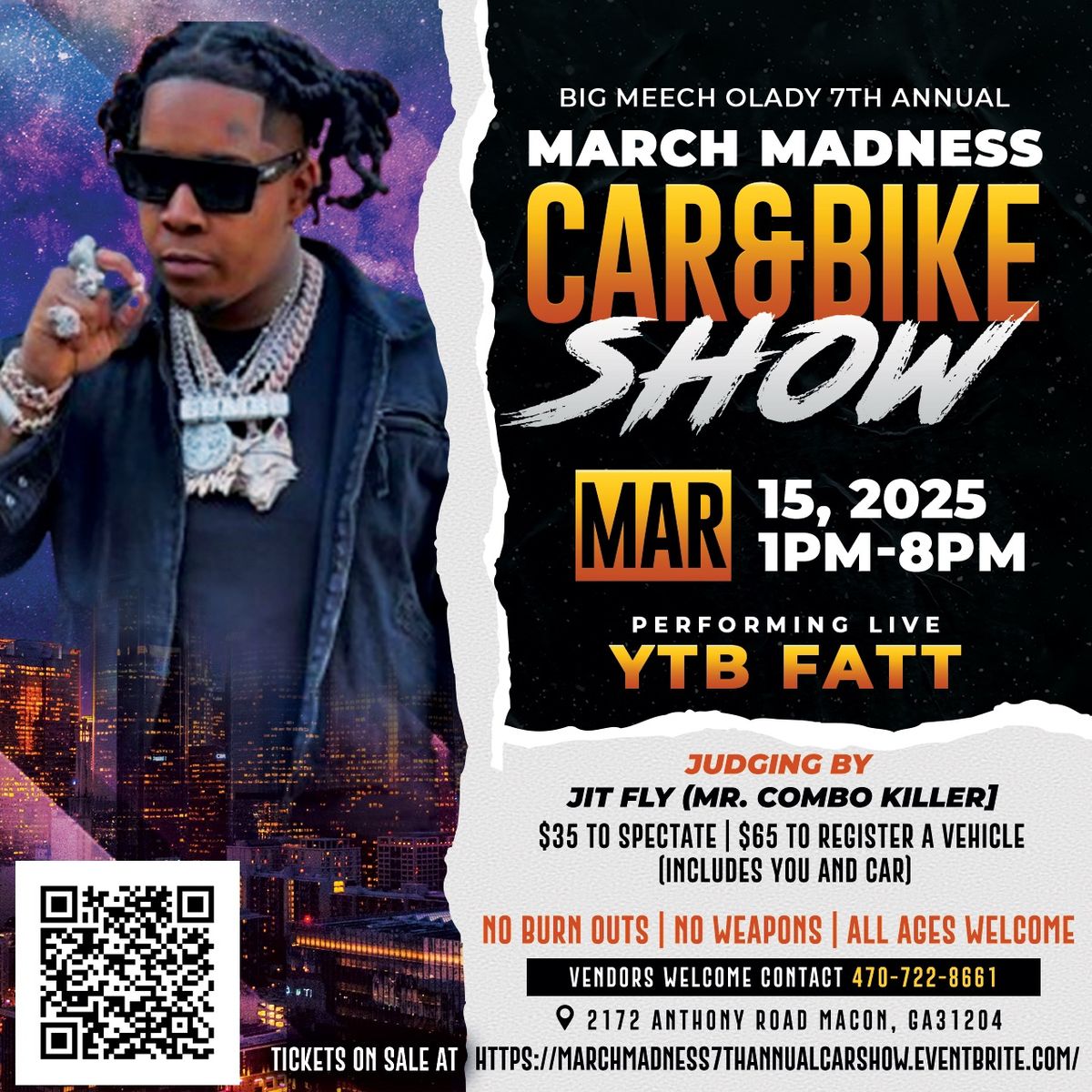 BigMeecholady March Madness Car and Bike Show Perfoming Live YTB Fatt