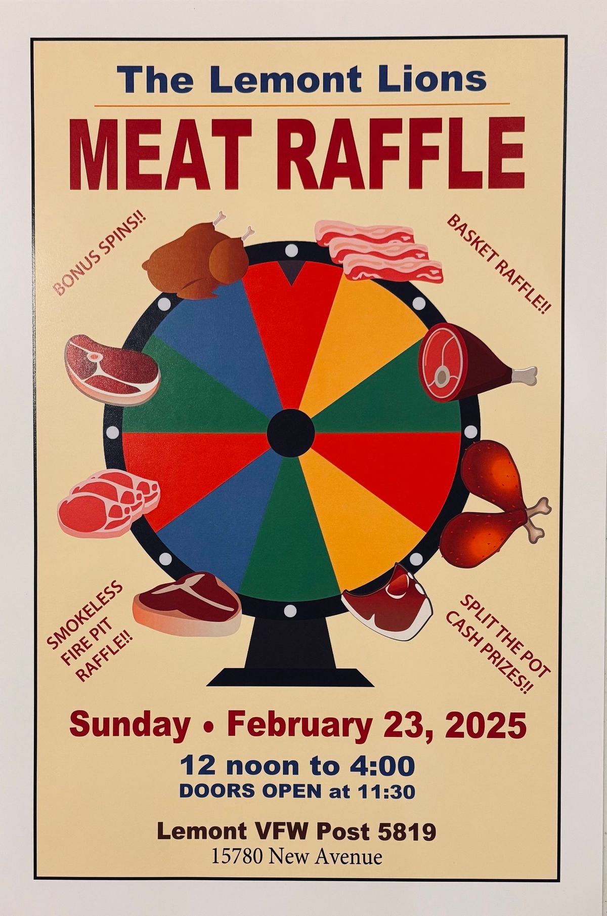 Lemont Lions Annual Meat Raffle