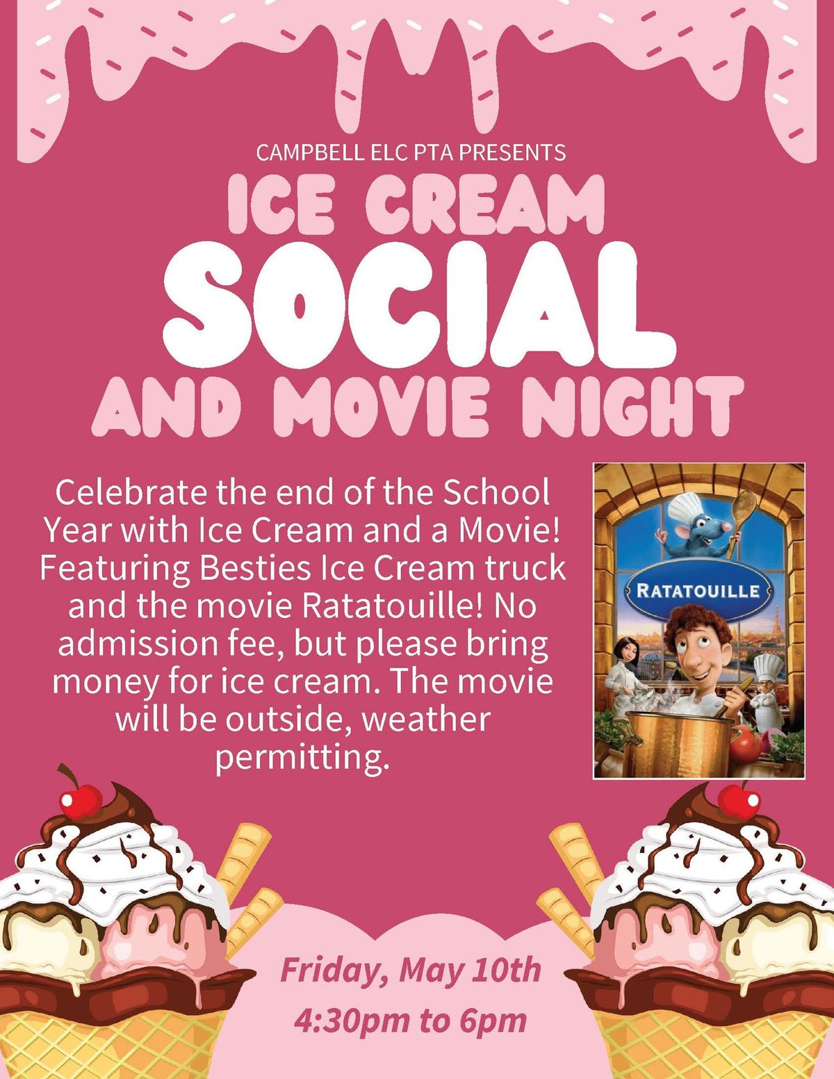 Ice Cream Social and Movie Night