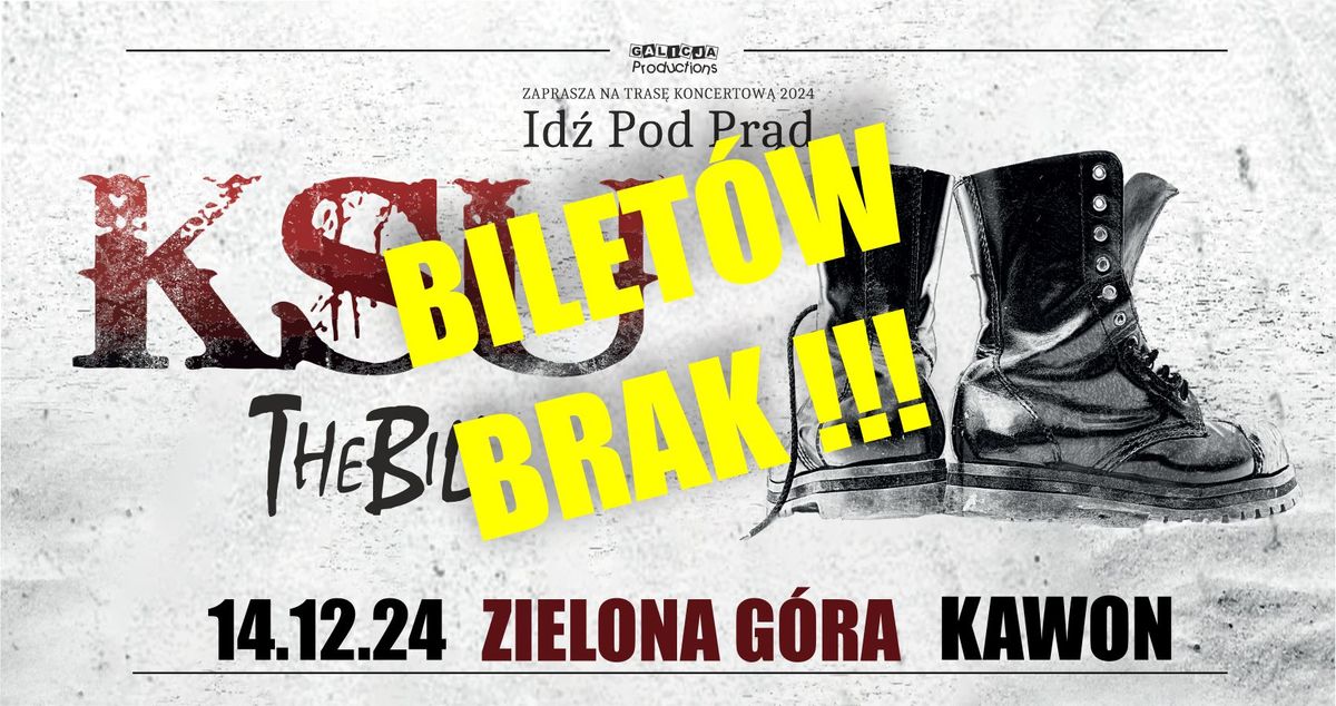 Trasa Id\u017a Pod Pr\u0105d 2024 \u2013 KSU, The Bill Zielona G\u00f3ra - WYPRZEDANE