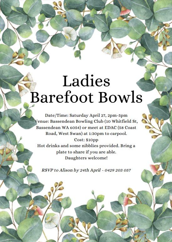 EDAC Ladies' Barefoot Bowls