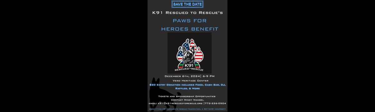 Paws for Heroes Benefit